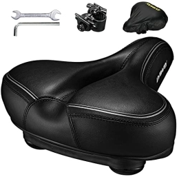 DAWAY Spares DAWAY Comfortable Oversized Bike Seat - Compatible with Peloton, Exercise, Mountain or Road Bikes, C30i Extra Wide Bicycle Saddle Replacement with Memory Foam Cushion for Men Women Comfort