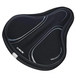 DAWAY Spares DAWAY Memory Foam Bike Seat Cover - C3 Extra Soft Pad Most Comfortable Exercise Bicycle Saddle Cushion for Women Men, Fit Stationary, Spin Indoor Bikes, Mountain, Road Outdoor Bycicle, 1 Year Warranty