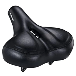 DAWAY Spares DAWAY Oversized Comfortable Bike Seat - C50 Extra Wide Soft Foam Padded Exercise Bicycle Saddle for Men Women Seniors, Comfort, Fit for Peloton, Cruiser, Stationary Bikes, Outdoor Cycling