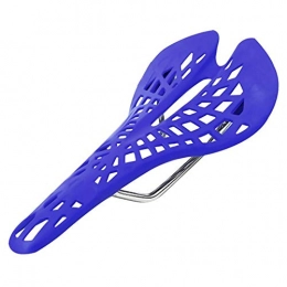 DDSP Spares DDSP Plastic Bicycle Saddle Mountain MTB Bike Saddle Seat PVC Cushion Cycling Bicycle Saddle Outdoor (Color : Blue)