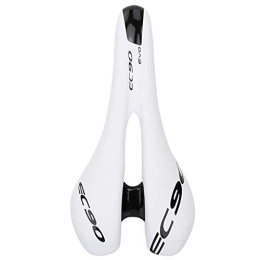 Demeras Mountain Bike Seat Demeras Bicycle saddle Mountain Road Bike Seat Comfortable Shockproof Saddle Replacement Bicycle Accessory for Cycling (White)