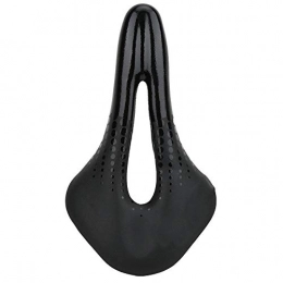 Demeras Mountain Bike Seat Demeras Outdoor Road Mountain Bike Bicycle Soft Hollow Cycling Saddle High robustness Shock Reduction Cushion Pad Seat Equipment for trail riding(black)
