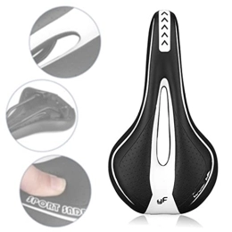 DevileLover Mountain Bike Seat DevileLover Bicycle Seat Bike Seat Cushion Extra Wide and Padded Bicycle Saddle Foam Padded Leather Wide Bicycle Saddle Cushion for Men and Women Comfort Mountain Road Bikes and Outdoor Bikes
