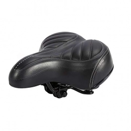 DEWIN Bicycle Pad Saddle - Comfortable Wide Big Bum Bike Bicyle Gel Pad Saddle Seat for Sporting Black
