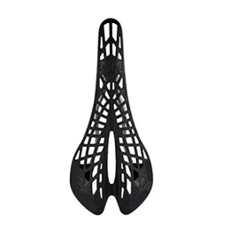 DFGJS Spares DFGJS Road Bike saddle, Spider web Shock bike saddle, Absorption Replacement Plastic Ultra Light Hollowed Out Bicycle Saddle Riding Ergonomic Cycling Mountain Bike Seat (Color : Black)