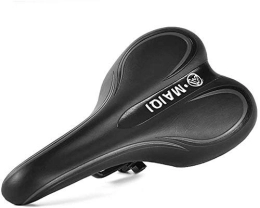 DJYD Spares DJYD Thicken Bike Saddle, Hollow Breathable Bicycle Cushion, Comfortable Mountain Cycling Seat, for Men, Women, Folding Bike, Road Bike Bike Saddle Covers, Black FDWFN (Color : Black)