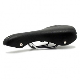 DNGF Mountain Bike Seat DNGF Retro Bike Saddles, leather cushion retro bicycle seat cushion saddle comfortable riding cushion leather equipment old models suspension shock absorber bow, Black