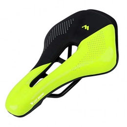 DPGPLP Bicycle Seat, Comfortable Bicycle Saddle, Bicycle Seat, Mountain Bike, Road Bike, Hollow, Breathable And Comfortable Saddle Riding Equipment,fluorescent green