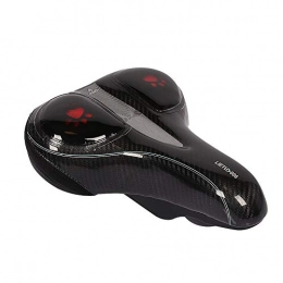 DRAKE18 Spares DRAKE18 Bicycle saddle, thickened widened shock-absorbing silicone breathable bicycle seat, suitable for mountain bikes, city bikes, Red