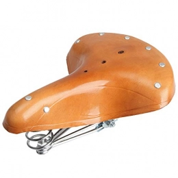 DRAKE18 Spares DRAKE18 Bicycle saddle, vintage leather bicycle seat, Thickening and widening, Suitable for mountain bikes, city bikes, spin bikes