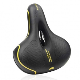 DRCKHROS Mountain Bike Saddle with Wide fram Bicycle Accessories (Yellow)