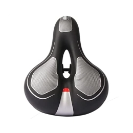DSFHKUYB Mountain Bike Seat DSFHKUYB LINGJ SHOP Bicycle Saddle Hollow Mountain Bike Seat Shock Absorbing Road Bike Cushion Soft Breathable Bike Saddle Cycling Accessories (Color : Silver 260x210mm)