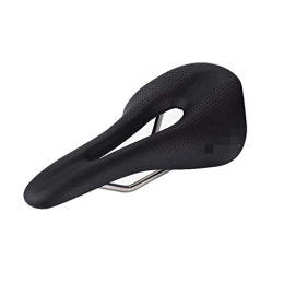 DSFHKUYB Mountain Bike Seat DSFHKUYB LINGJ SHOP Breathable Bicycle Saddle MTB Mountain Road Riding Ultralight Hollow Saddle Compatible With Men Women Bike Cycling Race Parts (Color : Black)