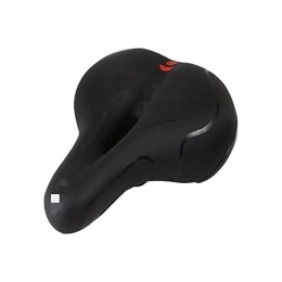 DSFHKUYB Mountain Bike Seat DSFHKUYB LINGJ SHOP Breathable Bike Saddle Big Butt Cushion Leather Surface Seat Mountain Bicycle Shock Absorbing Hollow Cushion Bicycle Accessories (Color : Spring Red)