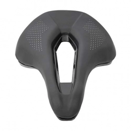 DSJSP Spares DSJSP Cycling Saddle-High durability Outdoor Road Mountain Bike Bicycle Soft Hollow Cycling Saddle robust Shock Reduction Cushion PU Black