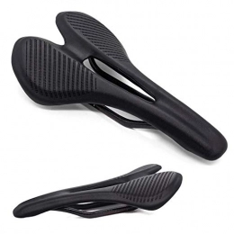 DYQ Mountain Bike Seat DYQ Bicycle Seat Carbon Fiber Road Mtb Saddle Use 3k T700 Carbon Material Pads Super Light Leather Cushions Ride Bicycles Seat (Color : Black)