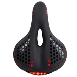 DZX Mountain Bike Seat DZX Bike Saddle, Soft Cycling Seat with Light Thicken Hollow Seat Mat Bicycle Saddle Fits MTB Mountain Bike / Road Bike / Spinning Exercise Bikes