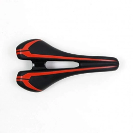 ECOMN Mountain Bike Seat ECOMN Saddle Bicycle Seat Bike Seat PU Leather Hollow Sports Style Bicycle Accessories for Man Comfort (color : Black+red)