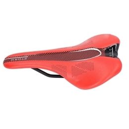 Emoshayoga Spares Emoshayoga Saddle, Mountain Bike Cushion Comfortable Breathable Microfiber Leather for Folding Bikes(Red)
