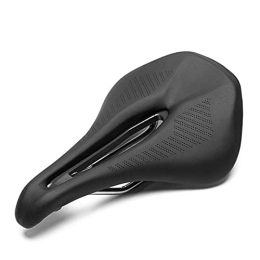 ENJY Spares ENJY Bike Saddles Mountain Bike Widened Seat Cushion Breathable Comfortable Soft Carbon Fiber Bicycle Accessories (Color : Black)
