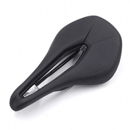 ENJY Spares ENJY Mountain Bike Saddles Bicycle Saddle Triathlon Mountain Road Racing PU Breathable Soft Seat Cushion Bicycle Accessories (Color : Black)