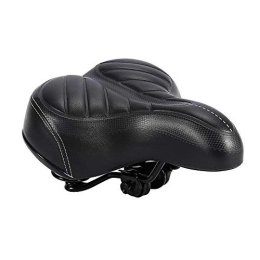 Estink Mountain Bike Seat Ergonomic Bicycle Seat with Double Spring Shock Absorber Comfortable Breathable Bicycle Seat for Cycling Mountain Bike Road Bike Black
