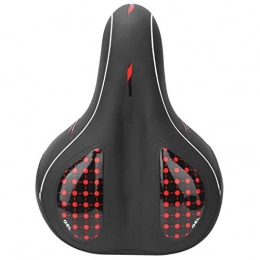 Yisenda Mountain Bike Seat Ergonomic Bike Pad, Cycling Cushion, Soft for Mountain Bicycle Bicycle Part Replacement Cycling Accessory(red, Non-porous (solid type) large saddle)