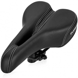 EVEREST FITNESS Spares EVEREST FITNESS comfy cycling saddle for men made from soft synthetic leather | bicycle saddle, ergonomic cycling saddle, mtb saddle, bicycle seat for men, soft bike saddle