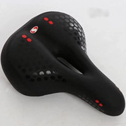 Extrbici Mountain Bike Seat Extrbici® Ultra Comfortable Shock Absorbing Waterproof Scratch-resistant PVC Mountain Bike Saddle with Heavy Elastic Breathable Seat Cushion with Rear Warning Lamp (red)