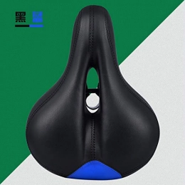 FANGXUEPING Spares FANGXUEPING Bicycle Seat Cushion Thickened Mountain Bike Seat Cushion Comfortable Riding Bicycle Accessories Widened Soft Saddle Equipment 27 * 20cm Black blue