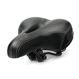 Fei Fei Spares feifei Bicycle Cycling Big Bum Saddle Seat Road MTB Bike Wide Soft Pad Comfort Cushion (Color : Black)