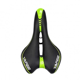 Fei Fei Mountain Bike Seat feifei Bicycle Saddle Cushion Mountain Bike SaddleSeat Comfortable Road Cycling Seat Bicycle Accessories (Color : Green)