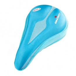 Fei Fei Mountain Bike Seat feifei Mountain Bike Comfort Soft Gel Ultra Soft Silicone Pad Cushion Saddle Seat Cover Bicycle Cycle Breathable Bicycle Saddle (Color : Blue)