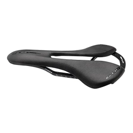 Fenteer Spares Fenteer Professional Bicycle Saddle, Carbon Fiber Black Cushion PU Leather with Soft Cushion Comfortable for Cycling Replacement Mountain Bike MTB