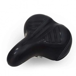 FHJSK Spares FHJSK bike seat Extra Big Wide Comfortable Cushion Cycling Bike Spring Seat Mountain Bike Saddle Cycling (Color : Black)