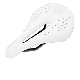 FIAWAX Spares FIAWAX Carbon fiber saddle road mtb mountain bike bicycle saddle for man cycling saddle trail comfort races seat red white (Color : White 143mm)