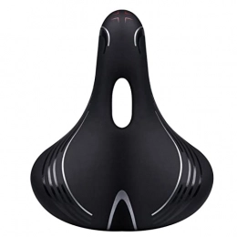 Flcfaca Comfortable Bicycle Seat Mountain Bike PVC Cushion Saddle Cycling Breathable Soft Seat Mat Bike Spare Parts (Color : As shown)