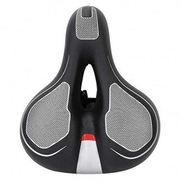 FOLOSAFENAR Mountain Bike Seat FOLOSAFENAR Bicycle, Easy To Install PU Leather Bike Saddle Shock Absorption Waterproof Wear Resistant with Silicone Pad for Mountain Bikes