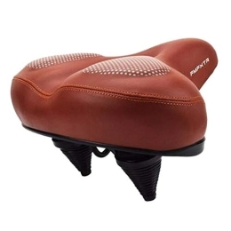 freneci Mountain Bike Seat freneci Big Bum Padded Saddle PU Leather Cutaway Suspension Seat with Detachable Tail Light for Bike Scooter E-Bike Tricycle - Brown Gel