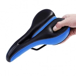 FUJGYLGL Spares FUJGYLGL Bicycle Seat Blue Black Cycling Saddle Waterproof PU Leather Bike Seat With Wrench Cycling Saddle For Mountain Bike Riding