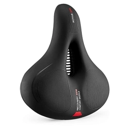FYTVHVB Mountain Bike Seat FYTVHVB Bicycle Seat, Comfortable Mountain Bike Saddle, Shock Absorption And Thick Riding Equipment, PU Leather Seat, Widened Seat Surface, with Reflective Strips
