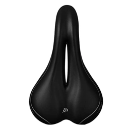 FYTVHVB Spares FYTVHVB Comfortable Mountain Bike Saddle, Soft Silicone Bicycle Seat Cushion For Men And Women, Hollow Breathable, City Bike Seat Replacement, Waterproof PU Leather