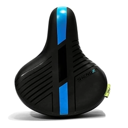 FYTVHVB Mountain Bike Seat FYTVHVB Thickened Bicycle Saddle, Waterproof Mountain Bike Seat Cushion With Reflective Strip, Comfortable Riding Bicycle Seat Replacement, Suitable For Dual-track And Clip-on Seat Tube