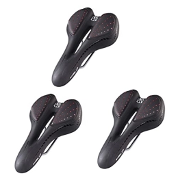 GAFOKI 3 pcs Re Bikes Padded Men Accessory Seat Bike Black Comfortable Mountain Riding Bicycle Saddle And Cycling Zone Design Outdoor Sports Pad Ergonomics Silicone With Cushion Central