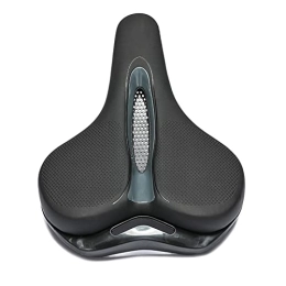 GAWDI Spares GAWDI Bike Saddle Breathable Big Butt Cushion Leather Surface Seat Mountain Bicycle Shock Absorbing Hollow Cushion Accessories Hot bicycle saddle (Color : Black)