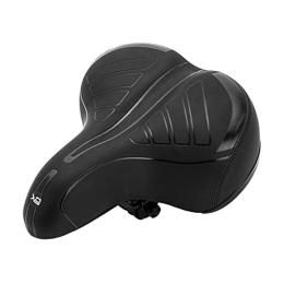 GAWDI Spares GAWDI Breathable Shock Absorbing Hollow Bike Saddle Big Butt Cushion Leather Surface Seat Mountain Bicycle Cushion Bicycle Accessories bicycle saddle (Color : J)
