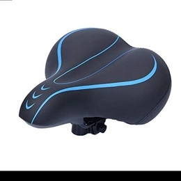 Home gyms Spares Gel Bike Seat Bicycle Saddle - Comfort Cycle Saddle Wide Cushion Pad Waterproof For Women Men - Fits MTB Mountain Bike / Road Bike / Spinning Exercise Bikes (Color : Blue)