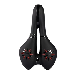 AdirMi Spares Gel Bike Seat for Men, Women, Waterproof Anti-slip Shock Absorbing Comfortable Bicycle Saddle with Central Relief Zone and Ergonomics Design, for Mountain Bikes, Road Bikes, Exercise Bike, Red