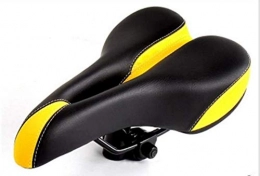 generies Spares Generies Comfortable Bicycle Seat Saddle Super Wide Bicycle Mountain Bike Seat Cushion Soft High Elastic Cotton Hollow Cushion Color Universal Black yellow