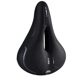 GENFALIN Bicycle Saddle Bicycle Seat Comfort Mountain Bike Comfortable Bike Seat Cover for Women Men Mountain Road Exercise Bike (Color : Black, Size : One size) Bicycle Parts